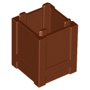Container Box 2x2x2 open bovenkant Reddish Brown